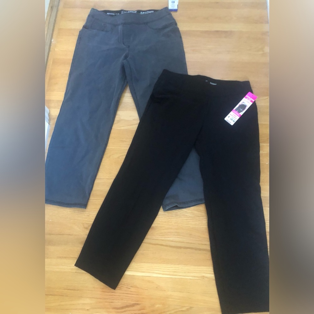 Nygard new Women's Black and grey denim Pull-On pants
